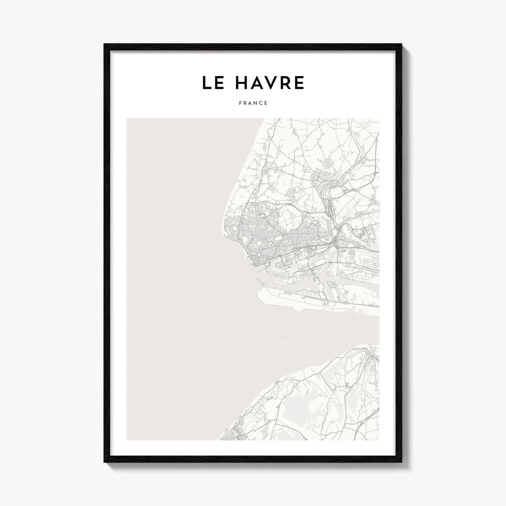 Le Havre Map Poster