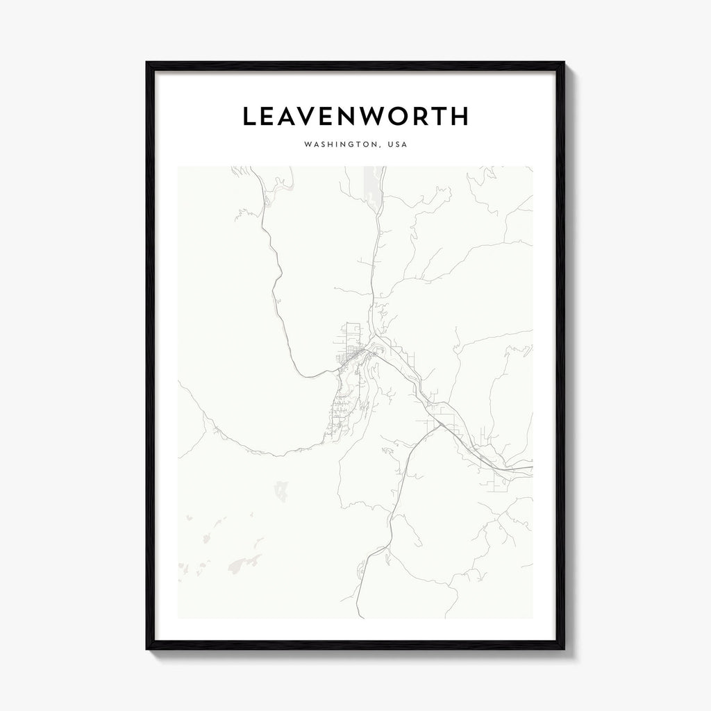 Leavenworth Map Poster