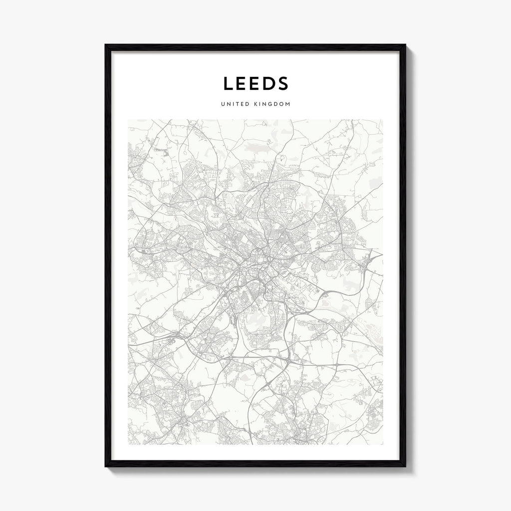 Leeds Map Poster