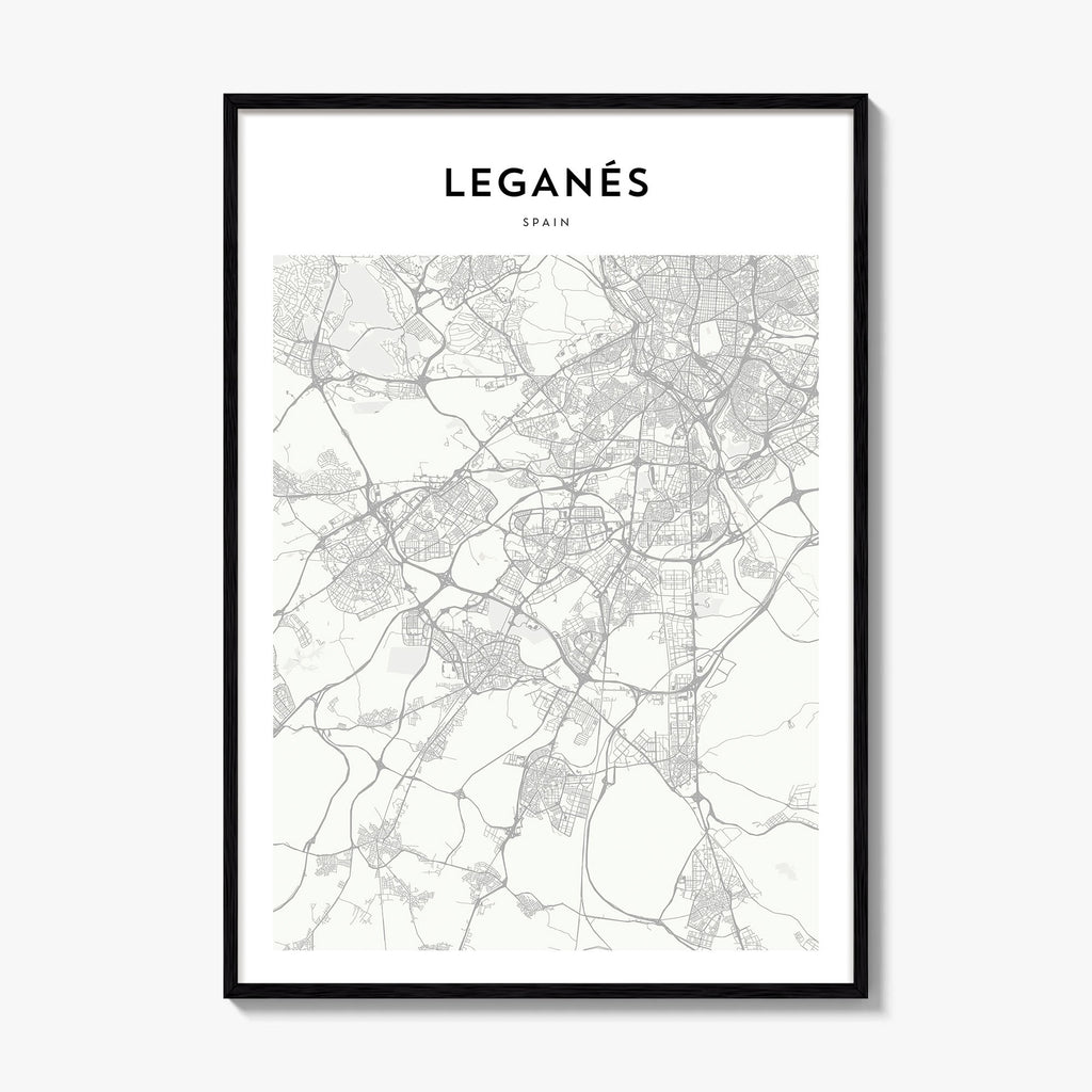 Leganes Map Poster