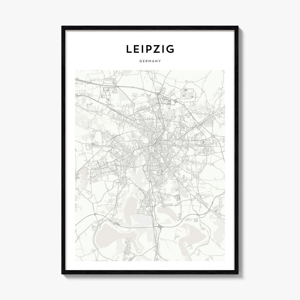 Leipzig Map Poster