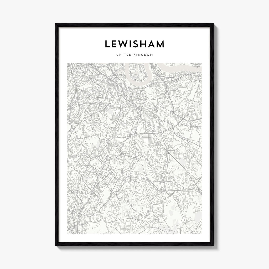 Lewisham Map Poster