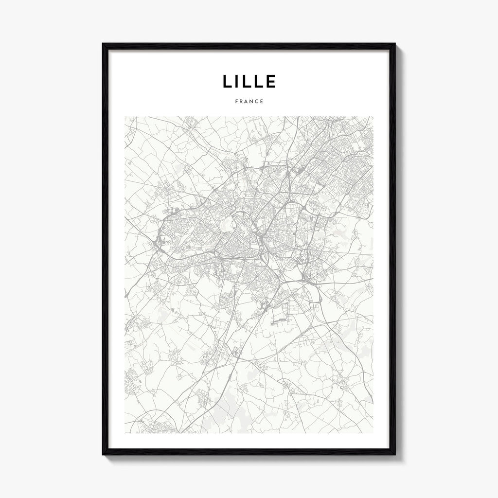 Lille Map Poster