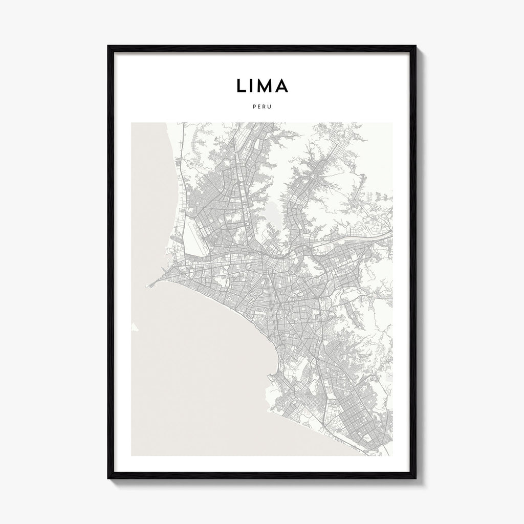 Lima Map Poster