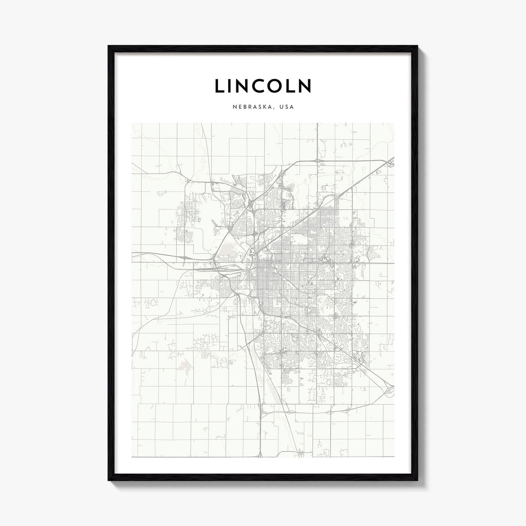 Lincoln Map Poster