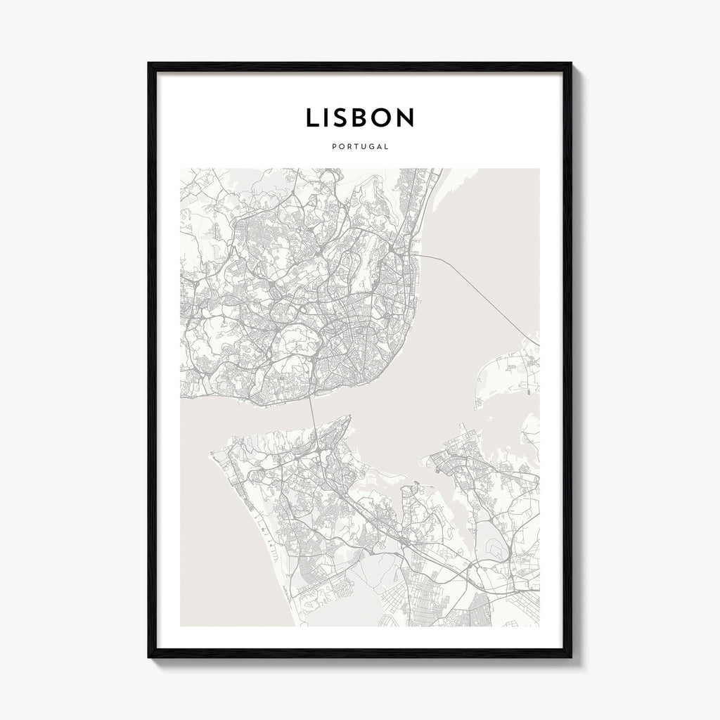 Lisbon Map Poster