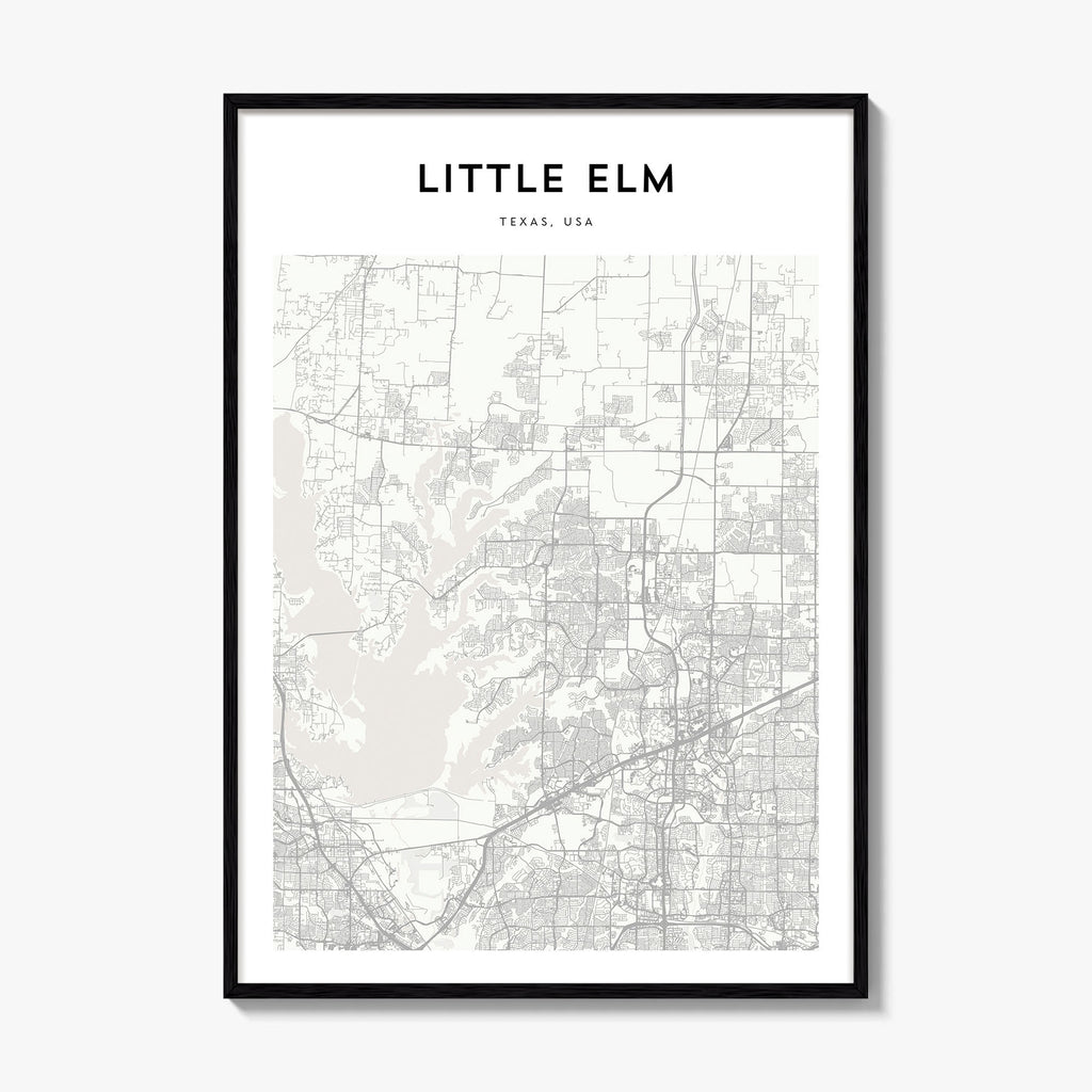 Little Elm Map Poster