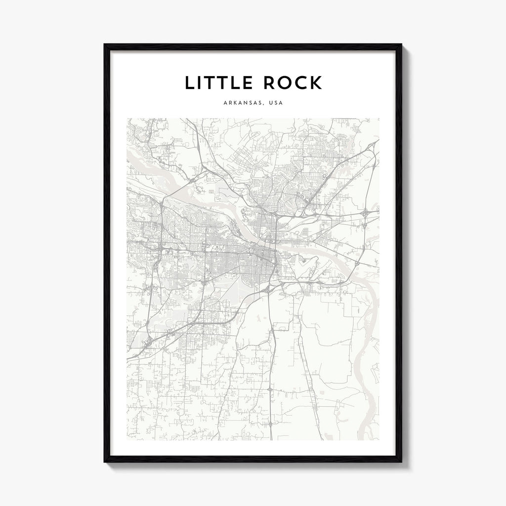 Little Rock Map Poster