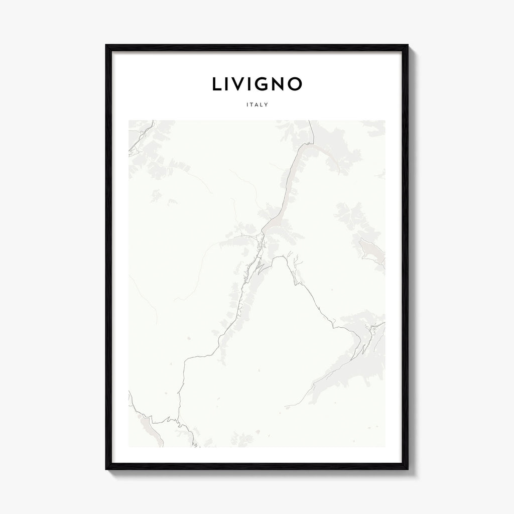 Livigno Map Poster