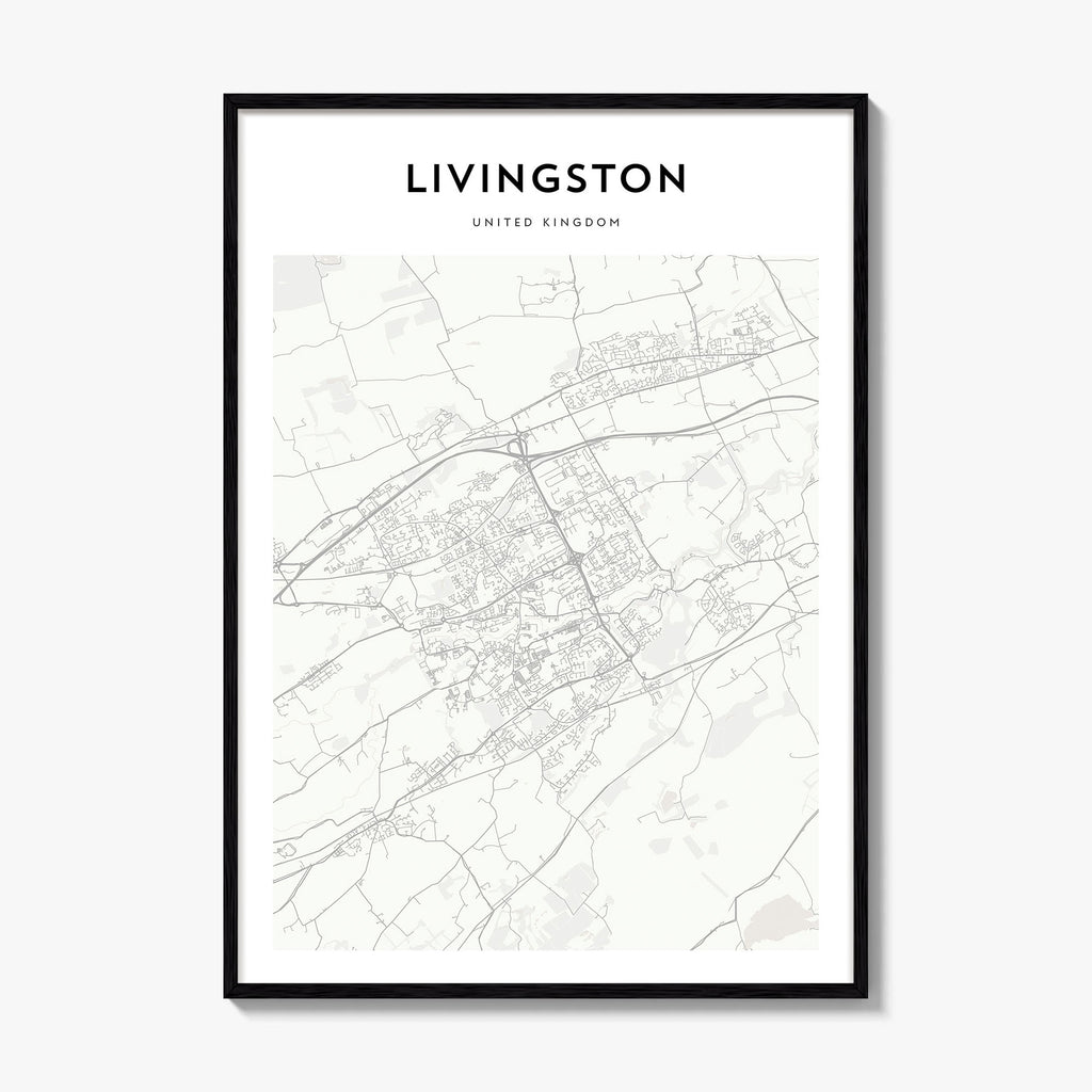 Livingston Map Poster