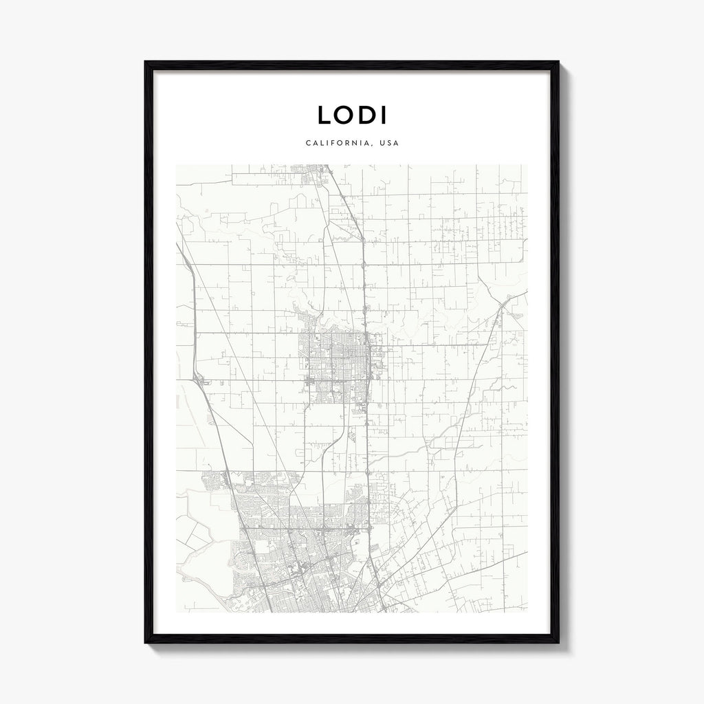 Lodi Map Poster