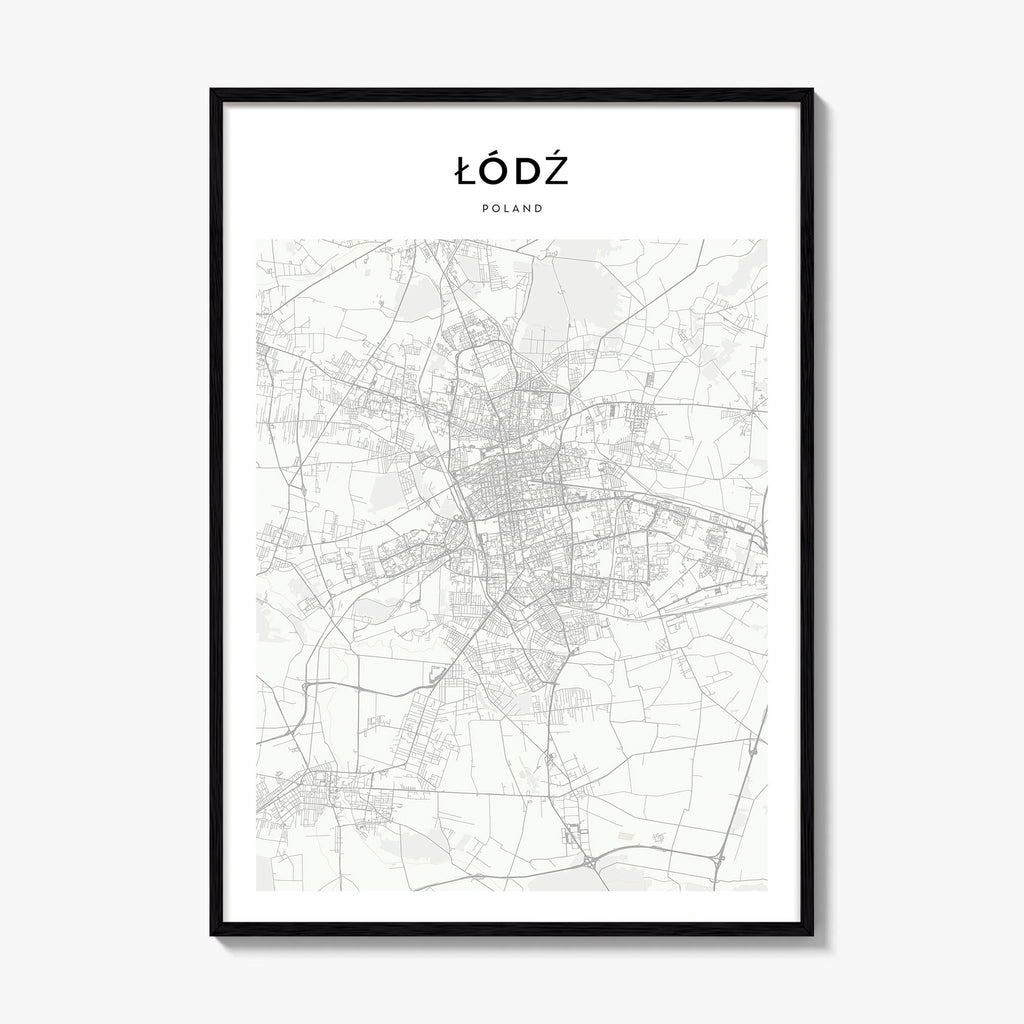 Lodz Map Poster
