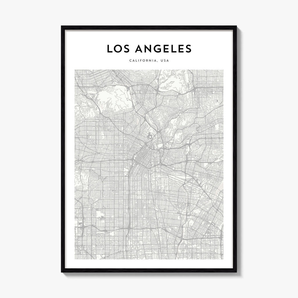 Los Angeles Map Poster