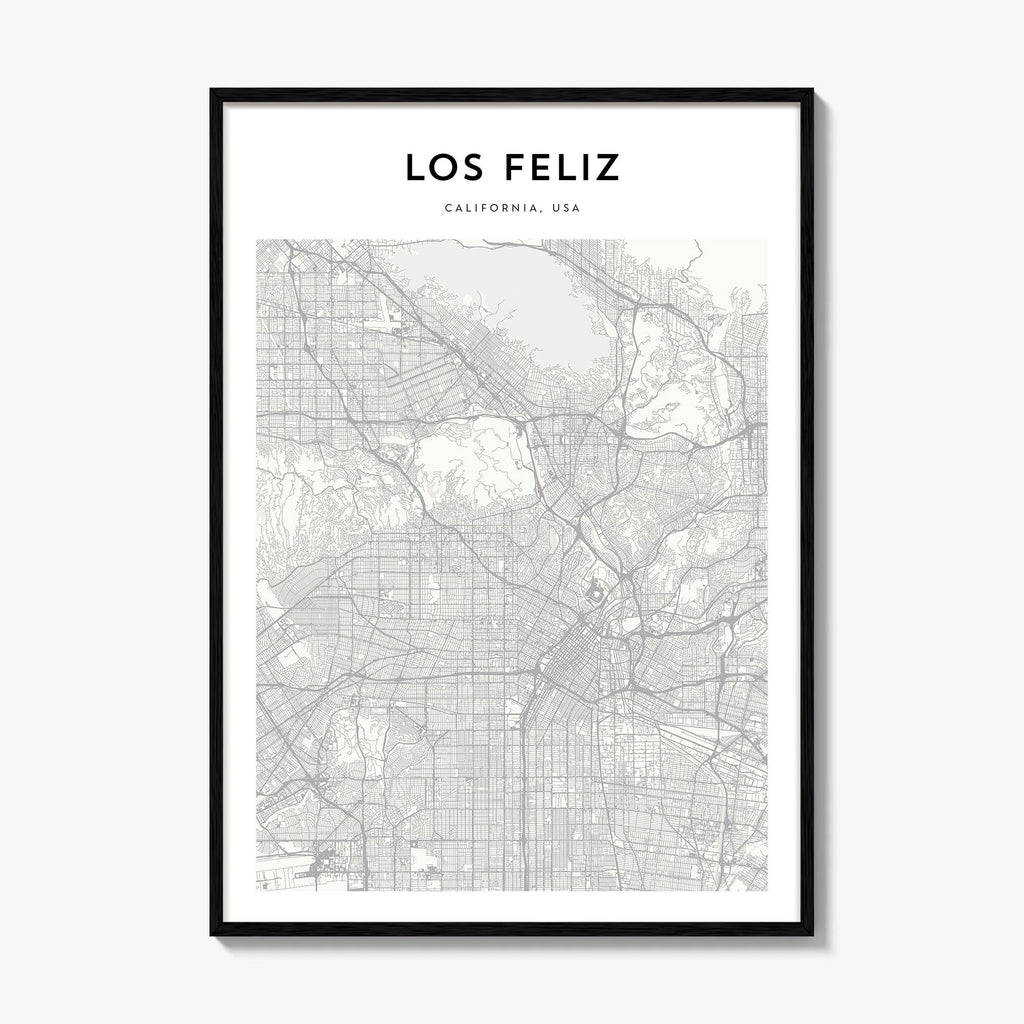 Los Feliz Map Poster