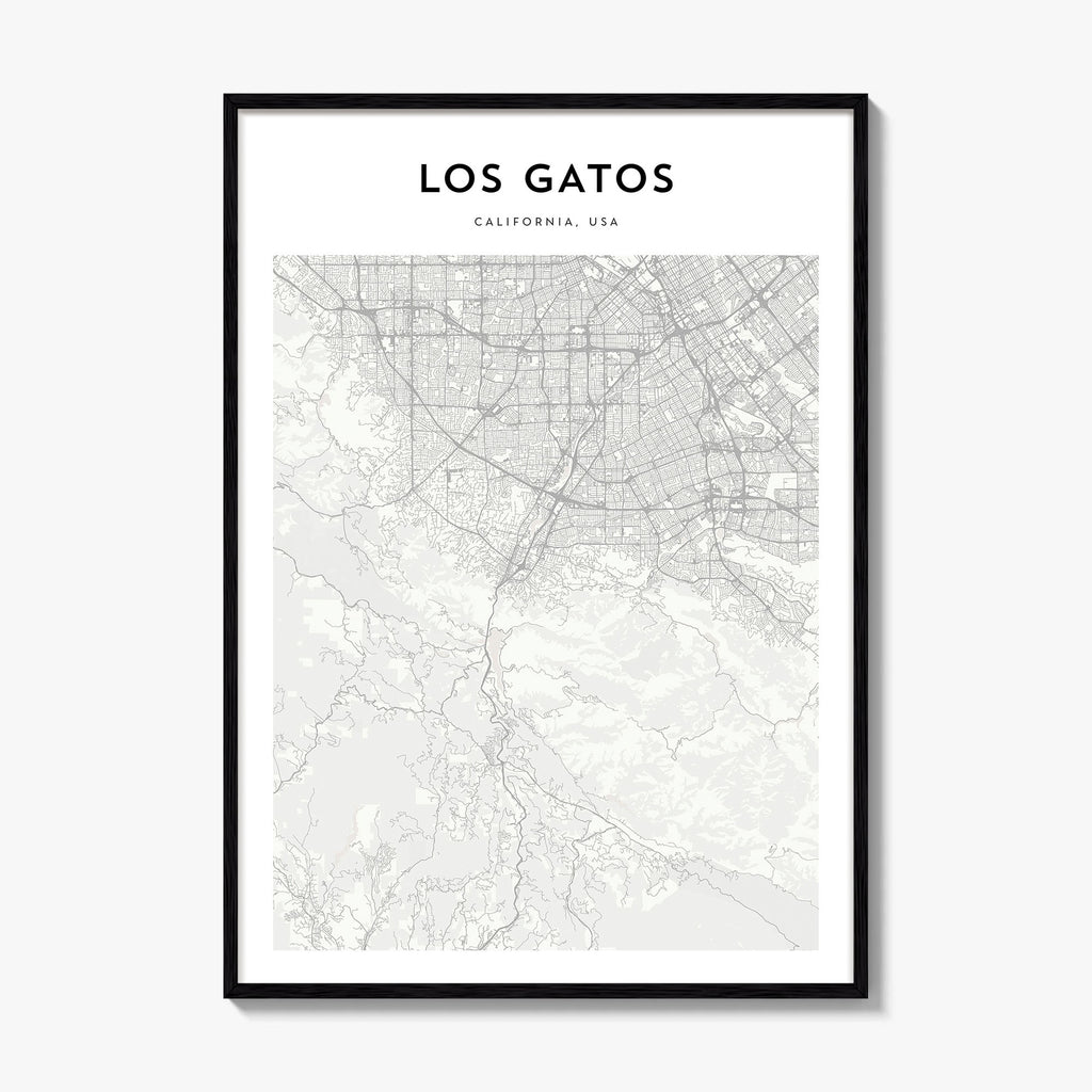 Los Gatos Map Poster