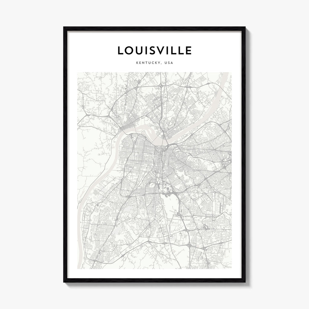 Louisville Map Poster