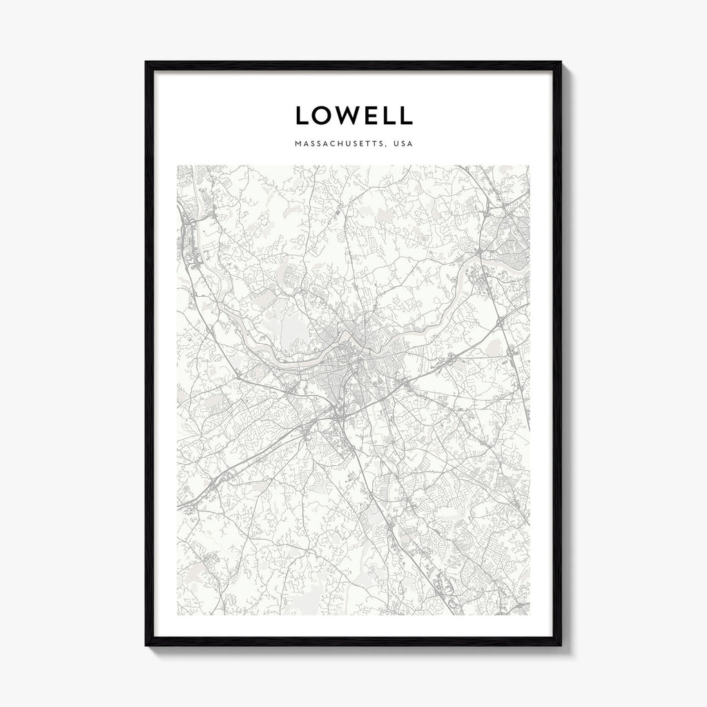 Lowell Map Poster