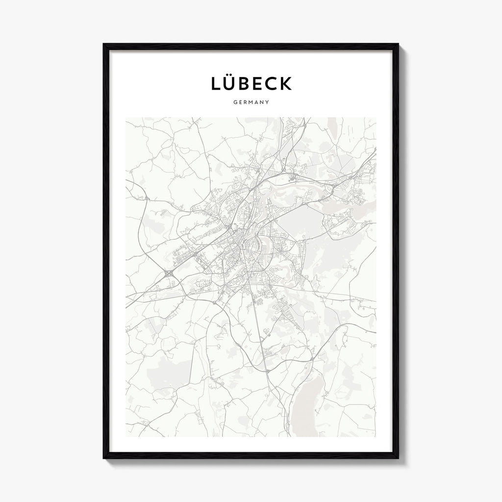 Lubeck Map Poster