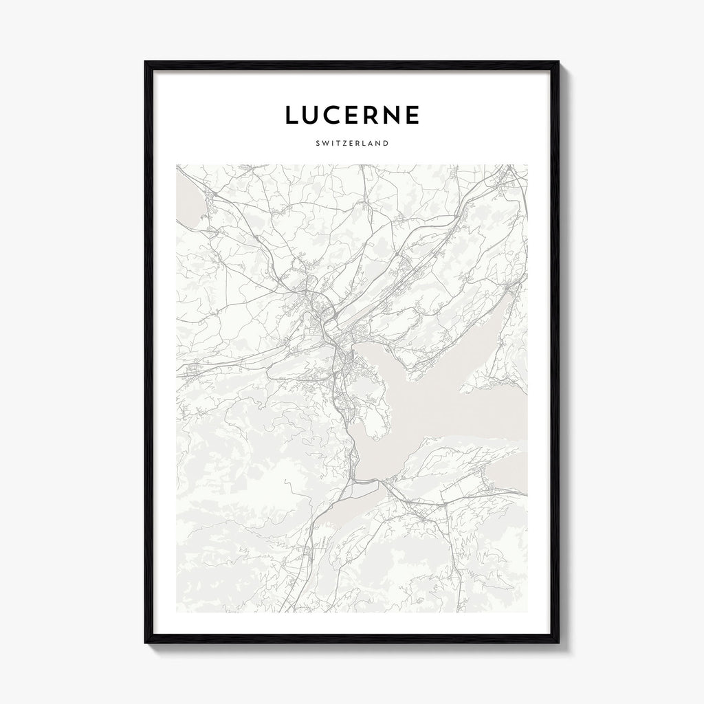 Lucerne Map Poster