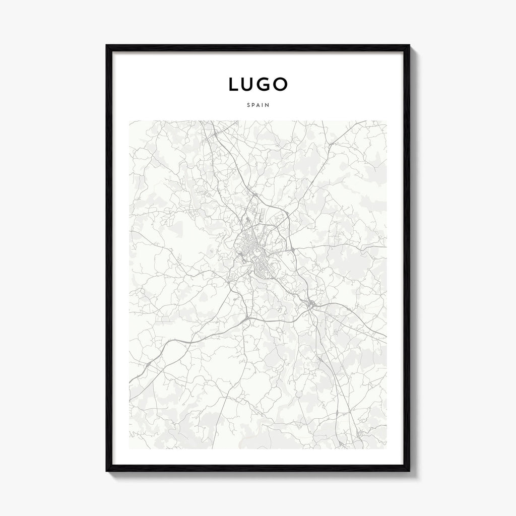 Lugo Map Poster