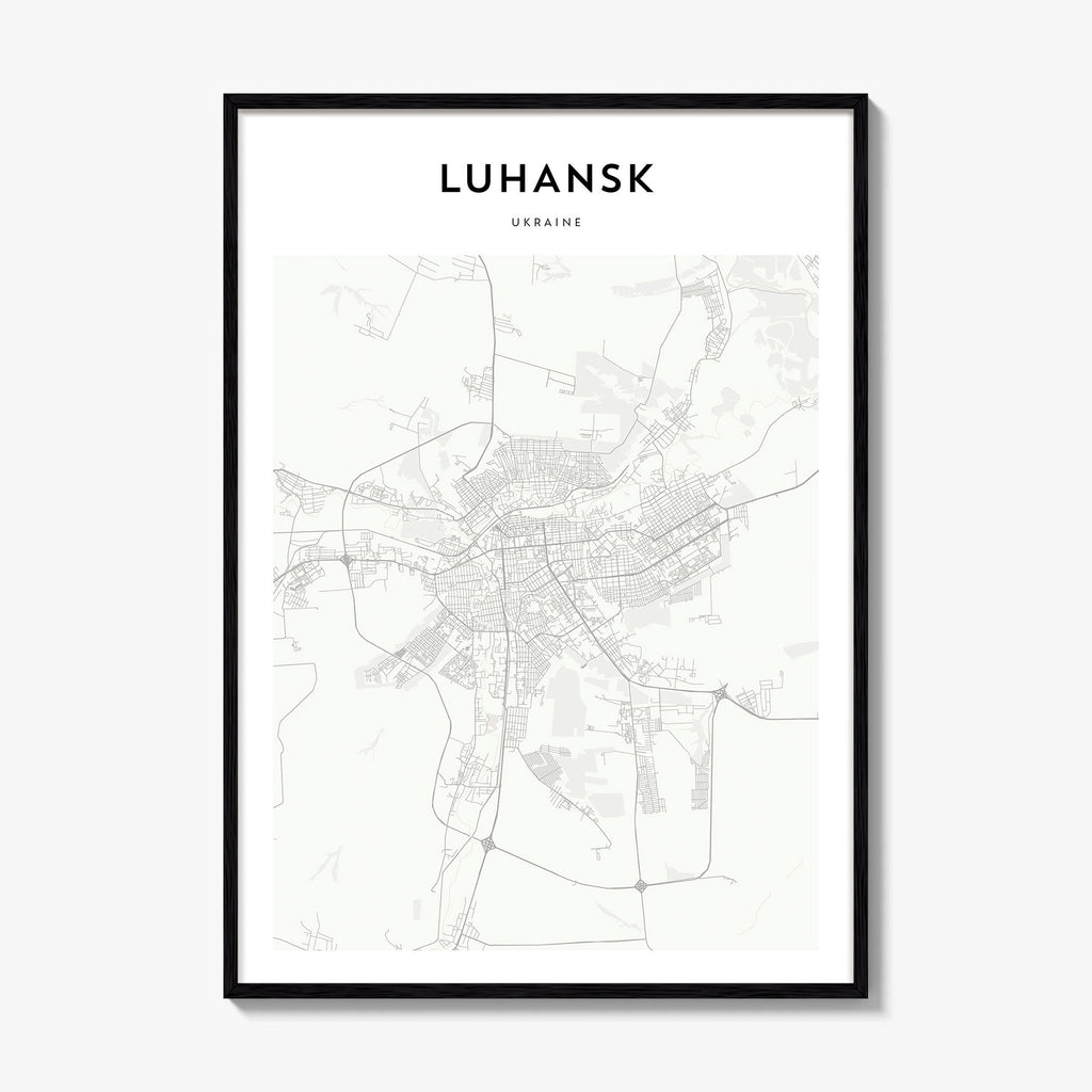 Luhansk Map Poster