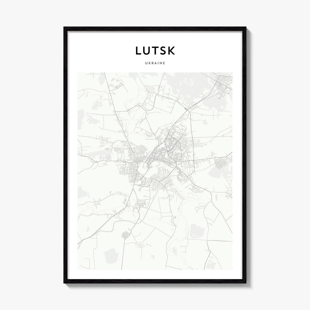 Lutsk Map Poster
