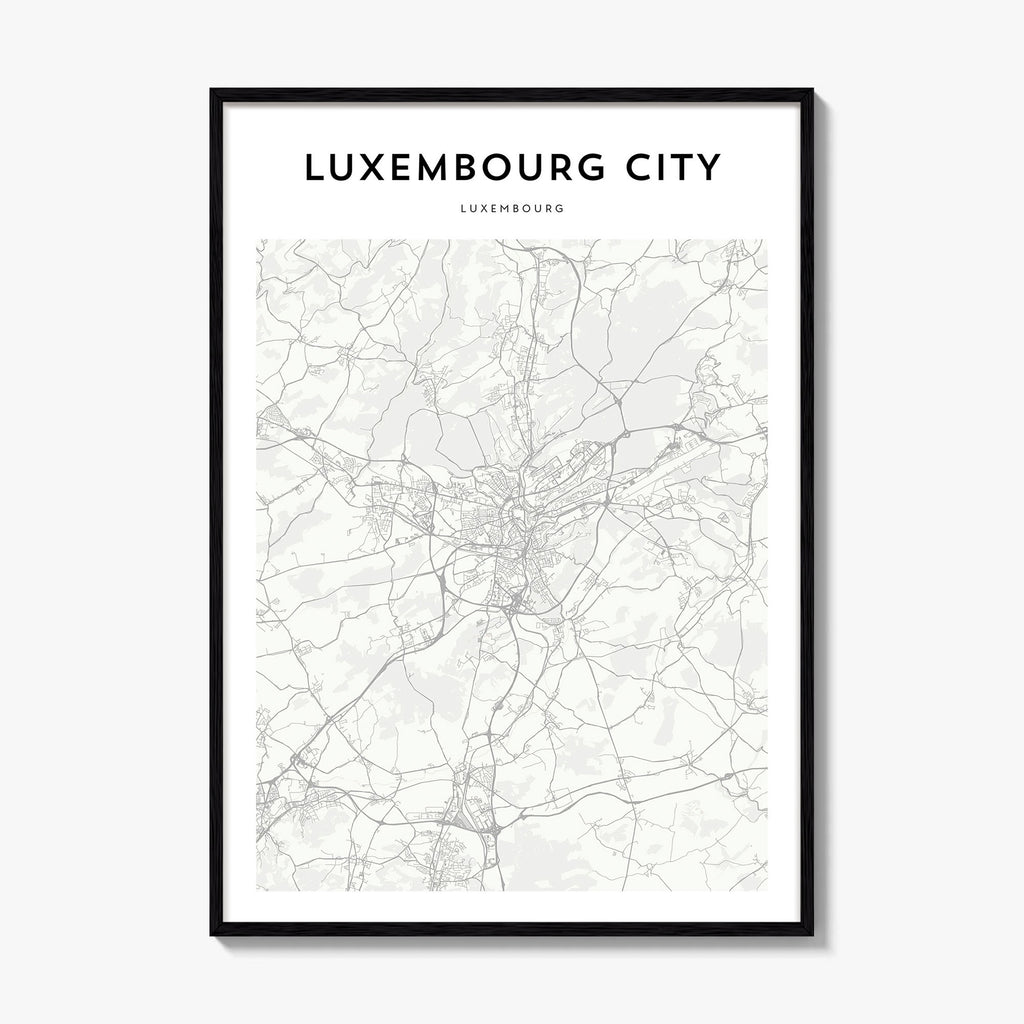 Luxembourg City Map Poster