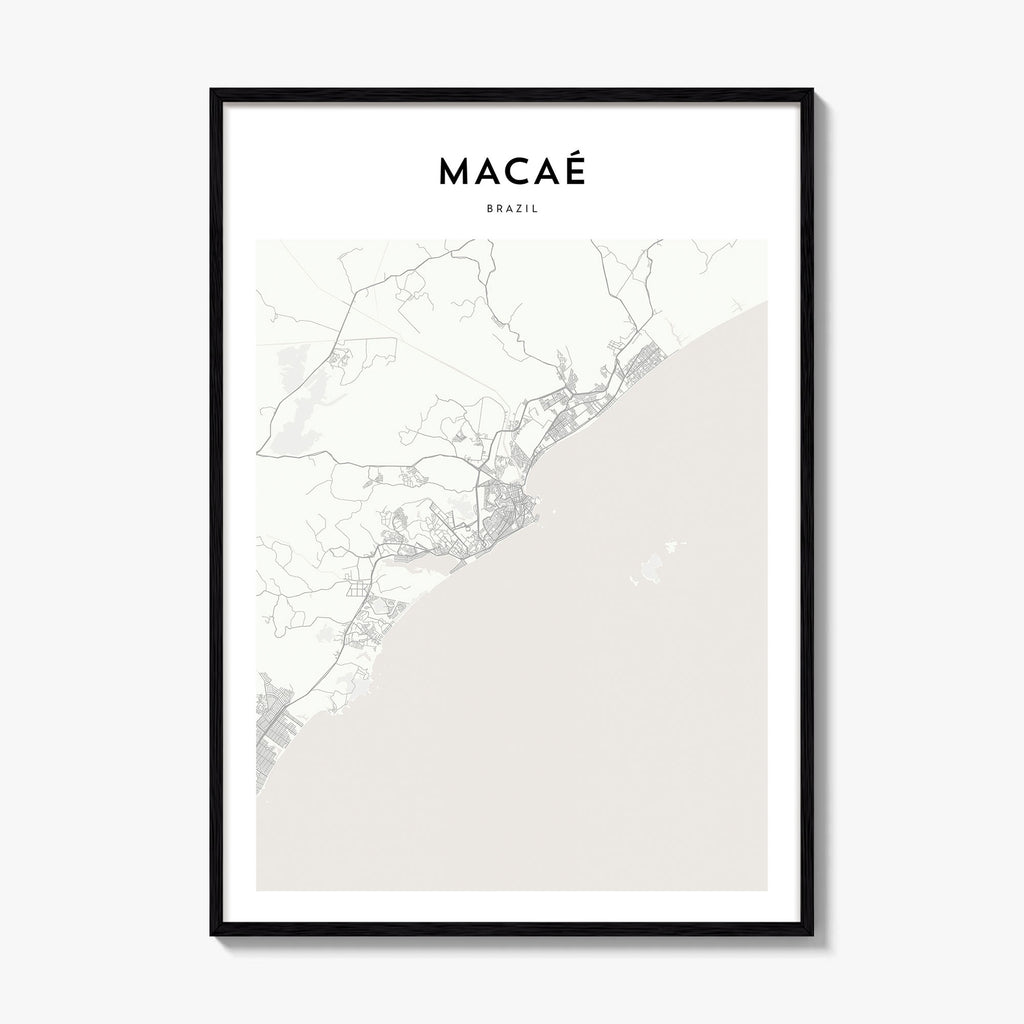 Macae Map Poster