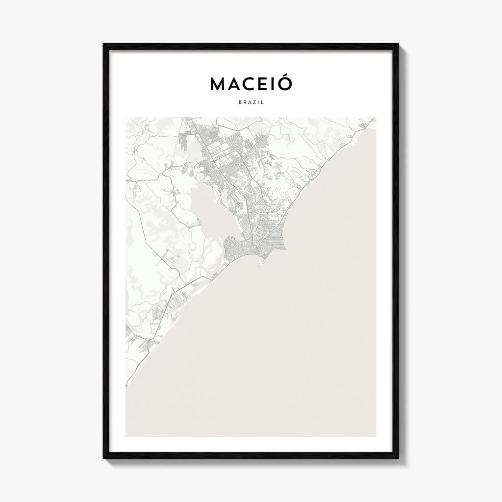 Maceio Map Poster
