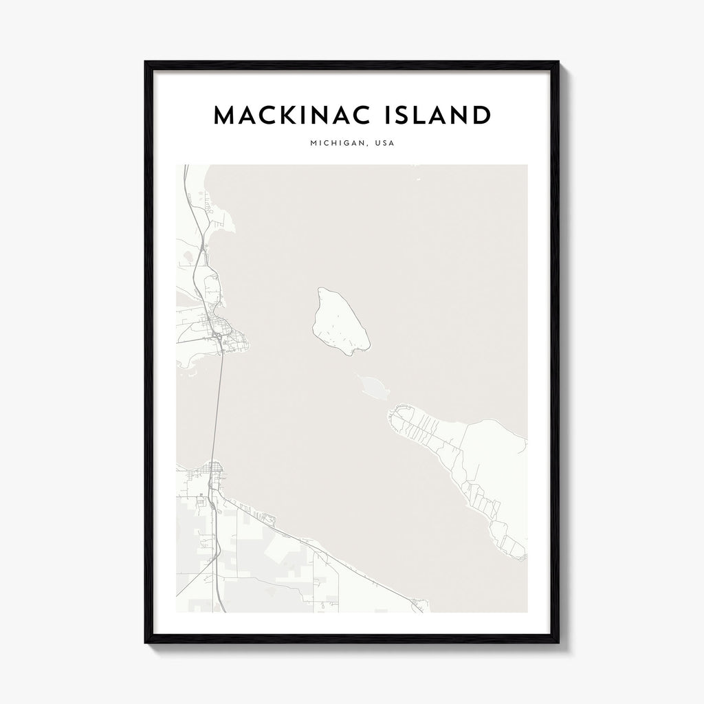 Mackinac Island Map Poster