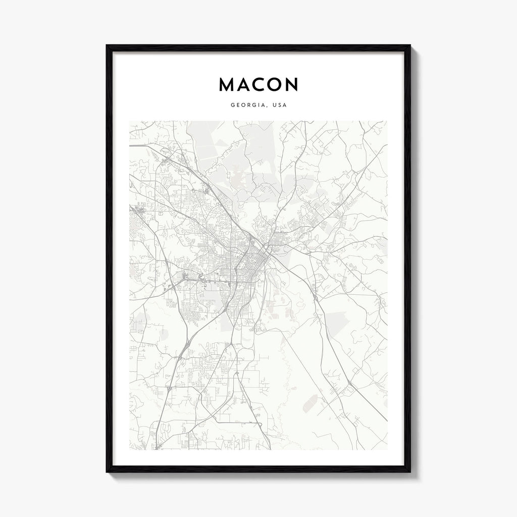 Macon Map Poster