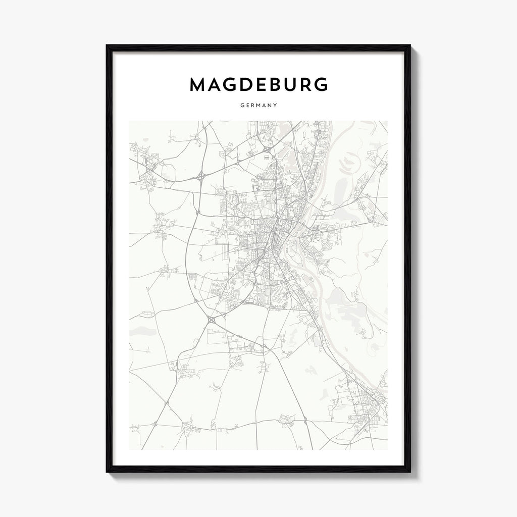 Magdeburg Map Poster