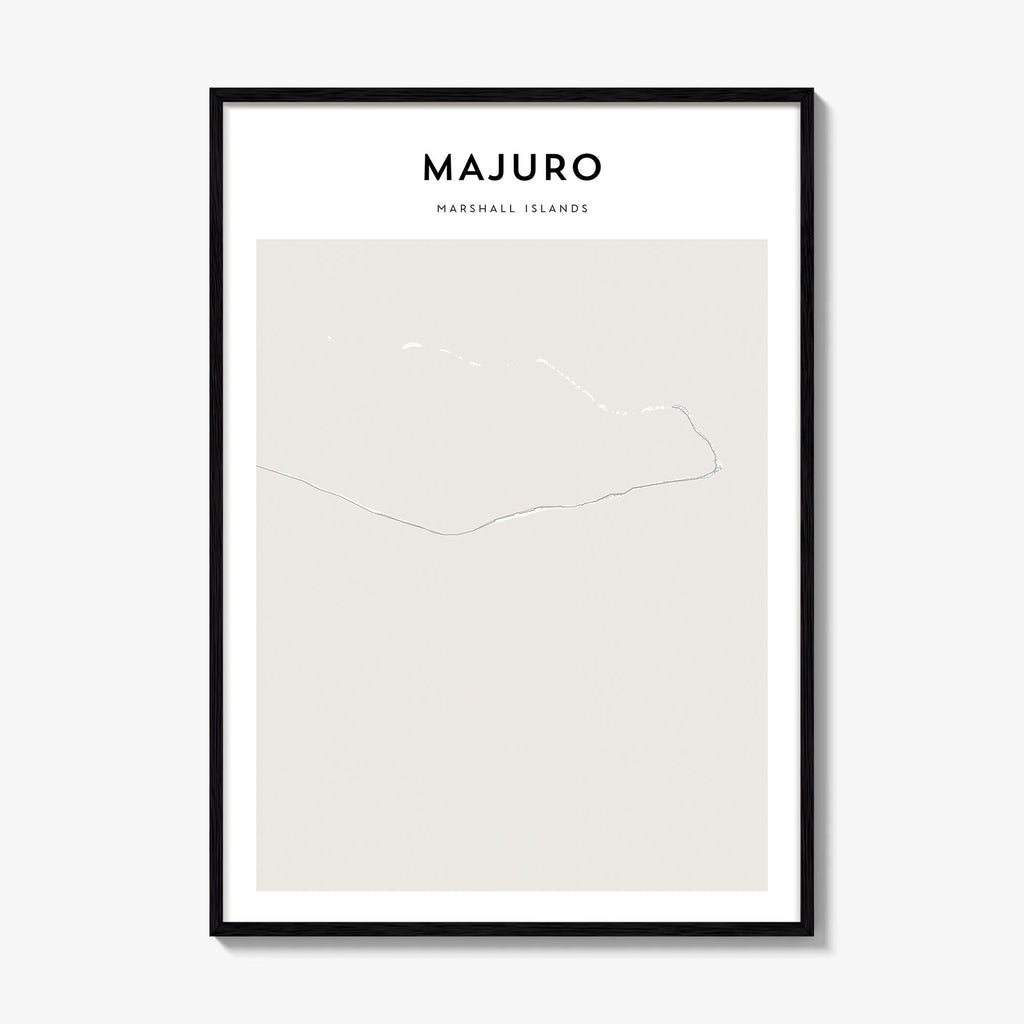 Majuro Map Poster