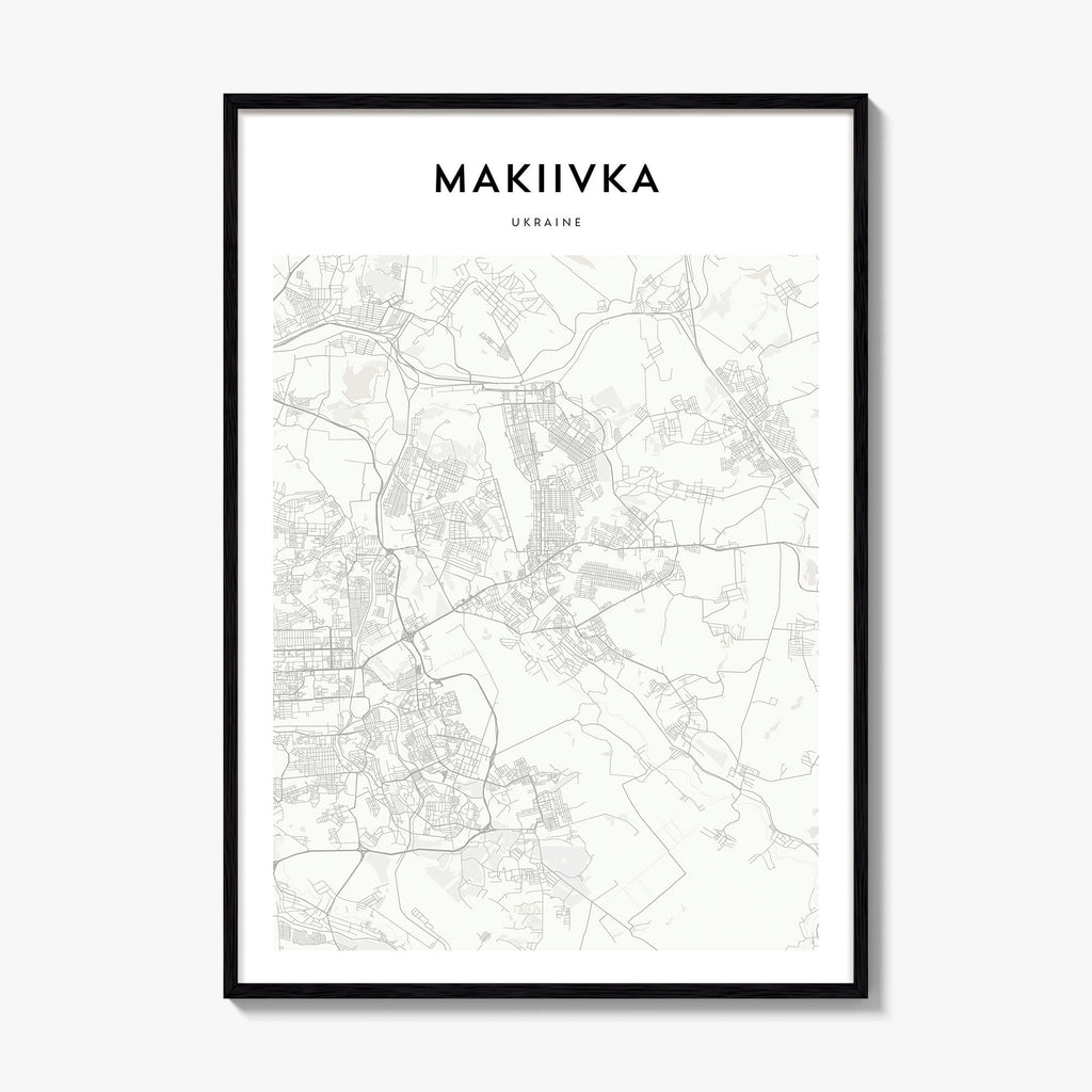 Makiivka Map Poster