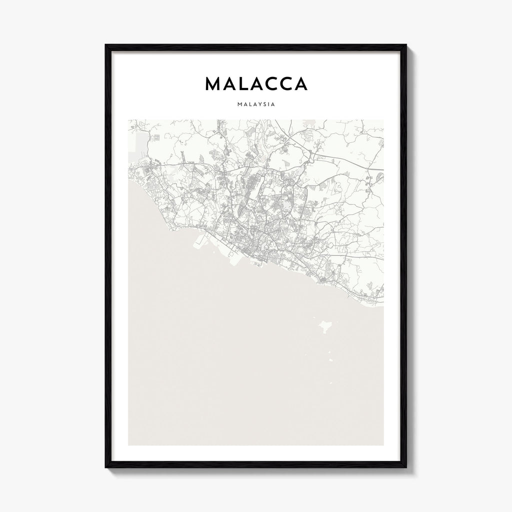 Malacca Map Poster