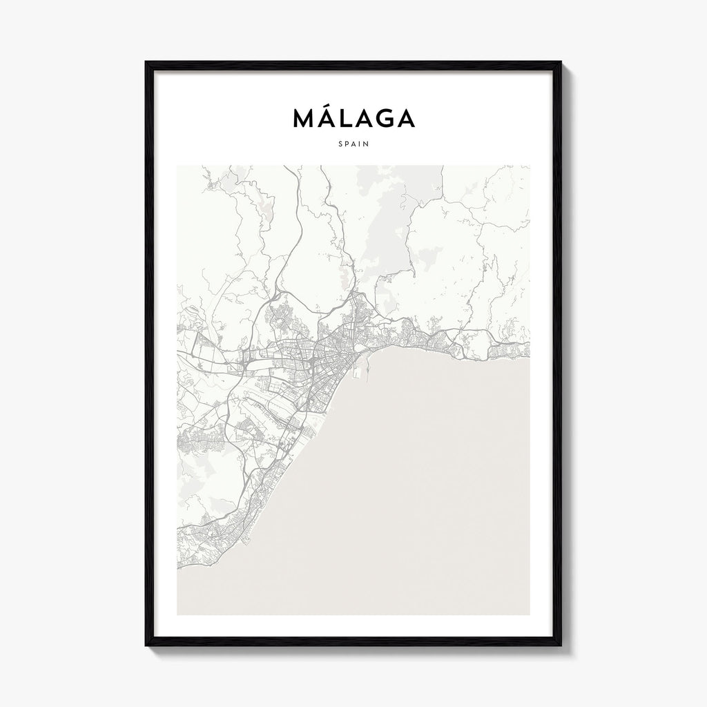 Malaga Map Poster