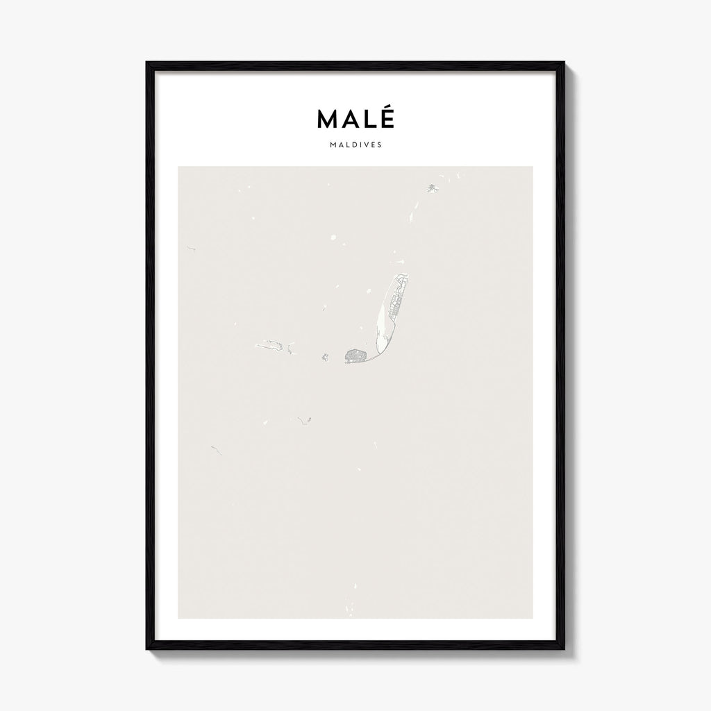 Male Map Poster