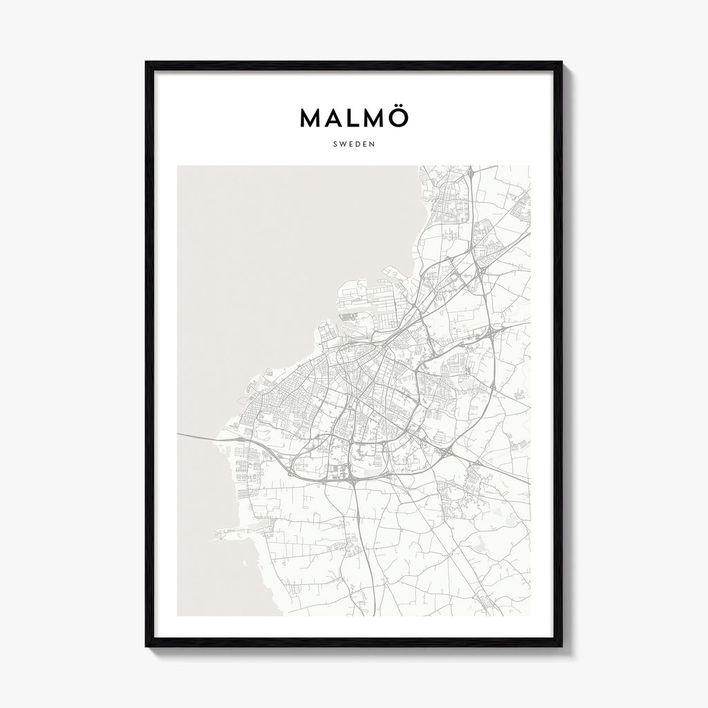 Malmo Map Poster