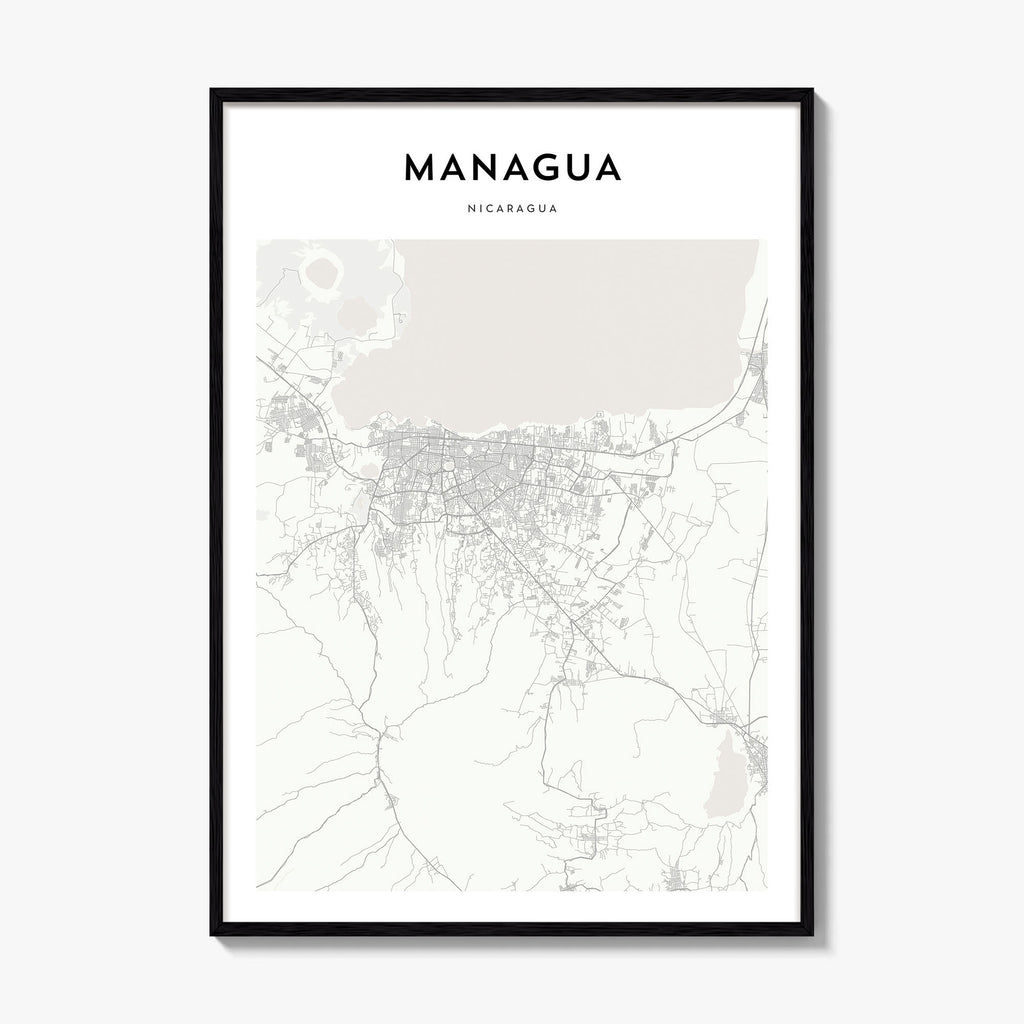 Managua Map Poster