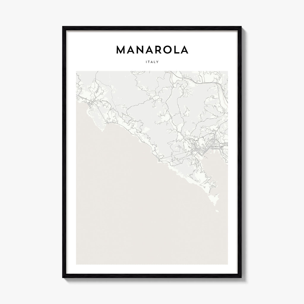 Manarola Map Poster
