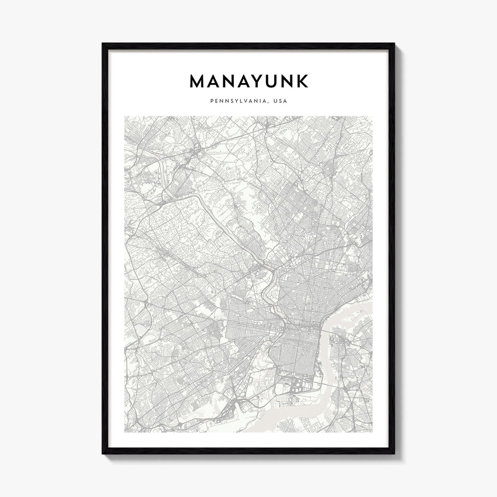 Manayunk Map Poster