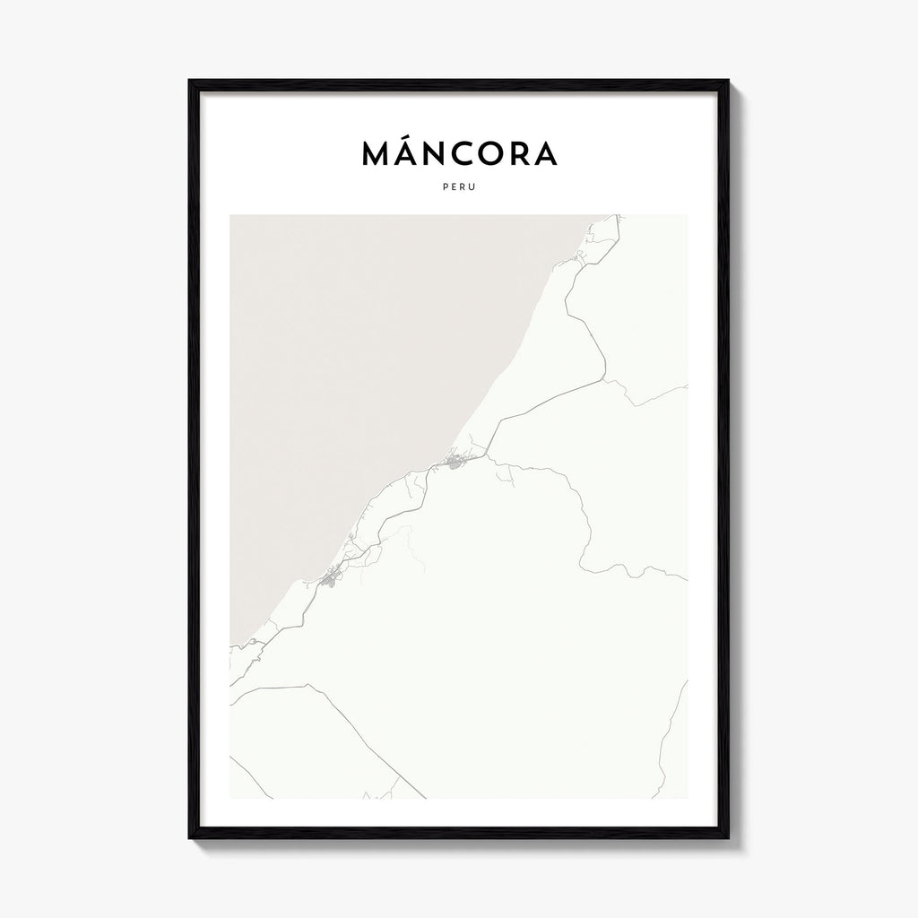 Mancora Map Poster