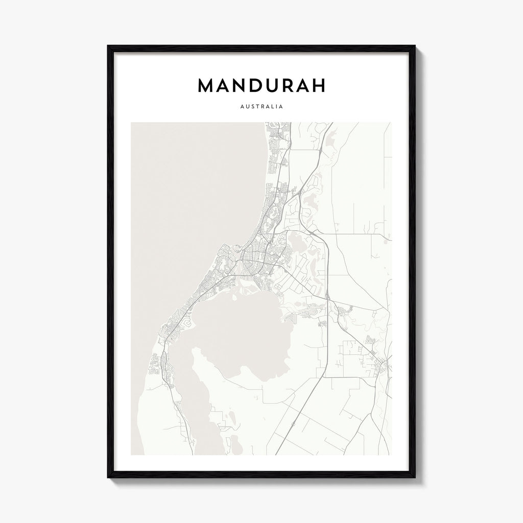 Mandurah Map Poster