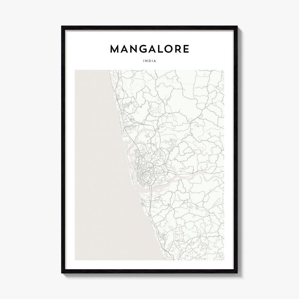 Mangalore Map Poster