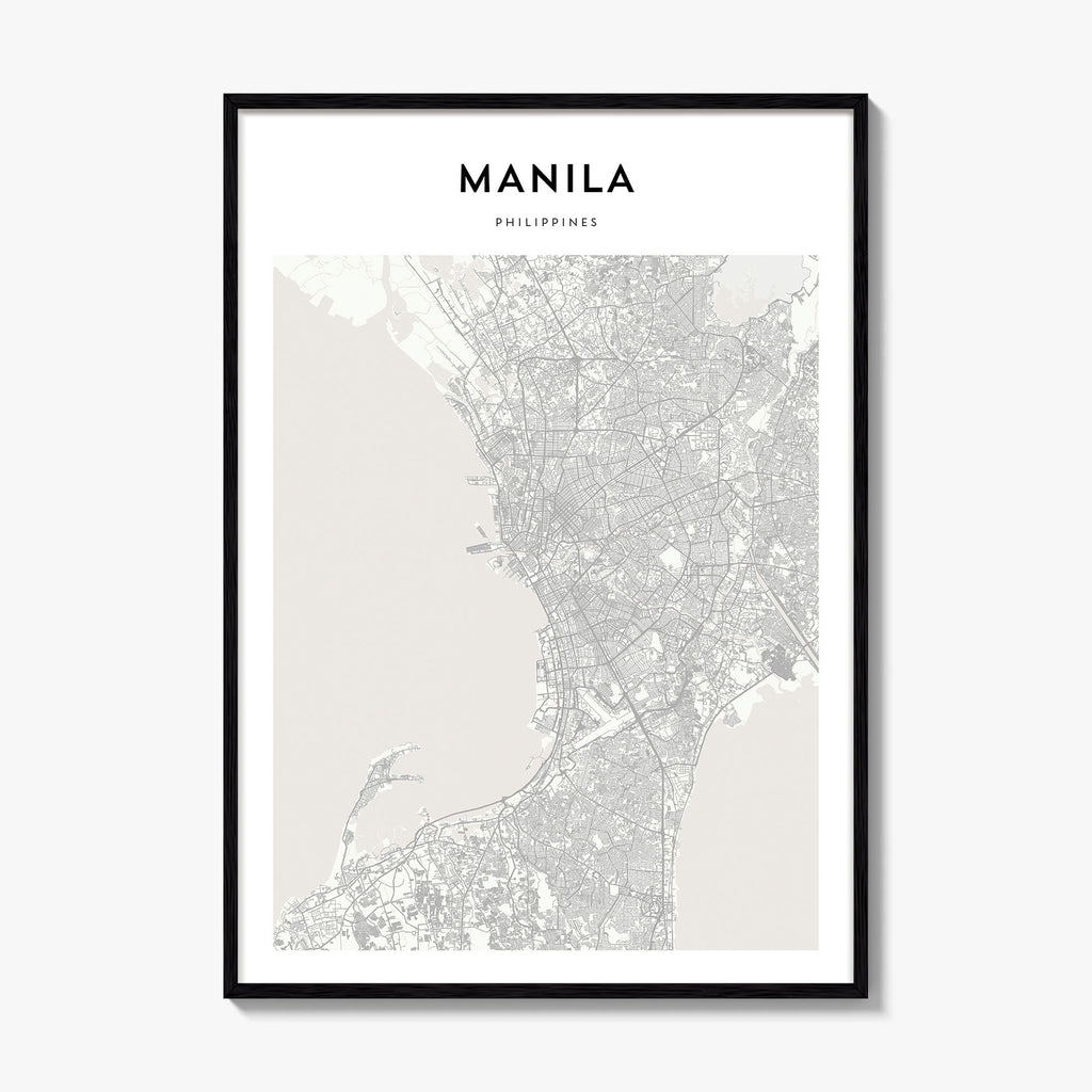 Manila Map Poster