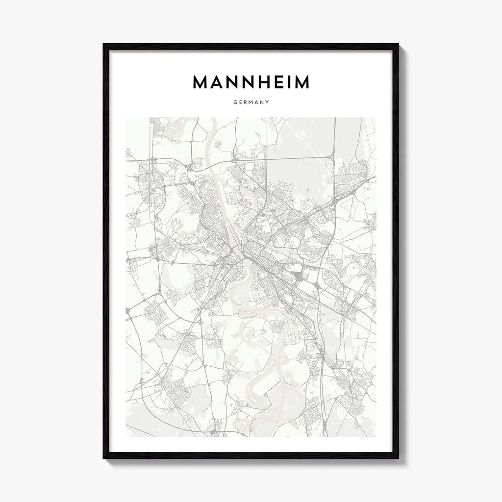 Mannheim Map Poster
