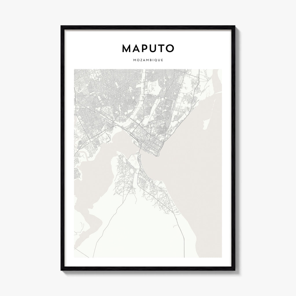 Maputo Map Poster