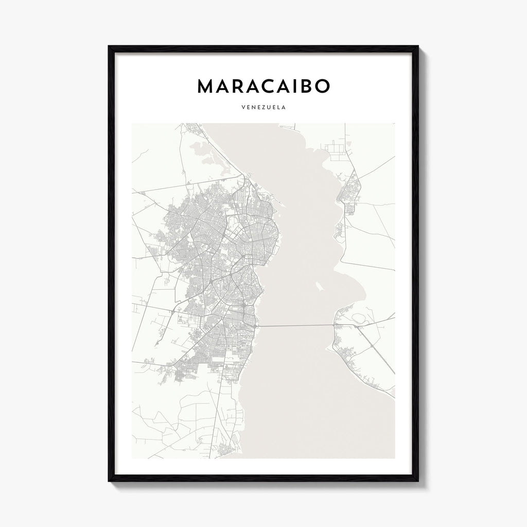 Maracaibo Map Poster