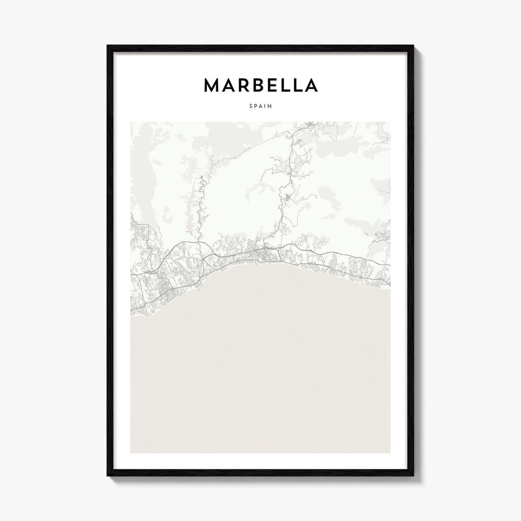 Marbella Map Poster