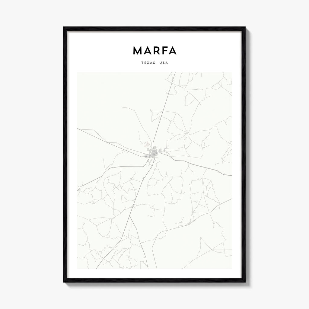 Marfa Map Poster